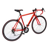 Bicicleta Ruta Benotto Ruta 570 R700 21  14v Cambios Shimano Tourney Color Rojo Neón