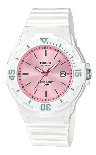 Reloj Casio Lrw-200h-4e3vdf Cuarzo Mujer Color De La Correa Blanco