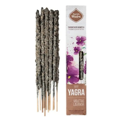 Incienso De Yagra Varillas Gruesas Sagrada Madre Fragancia Violeta \u002F Lavanda | MercadoLibre