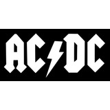 Vinil Sticker Calcomania Auto Logo Ac/dc Banda Rock