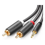 Cable Ugreen 2 Rca Macho A 3.5 Mm 2m Auxiliar Convertidor
