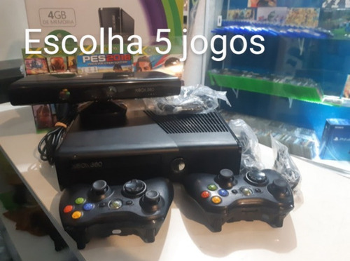 Xbox 360  Kinect +2 Controle E Jogos