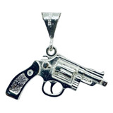 Dije De Arma De Fuego Revolver (deperlá Plata)