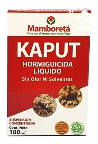 Hormiguicida Líquido Mamboreta Kaput 100cc Sin Olor