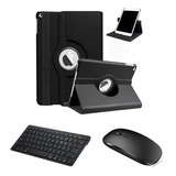 Capa Case Com Teclado Bluetooth E Mouse Para iPad 9 Geração 