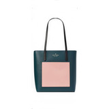 Tote De Cuero Kate Spade Daily (pavo Real)