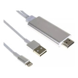 Cable Usb Lightning A Hdmi Para iPad iPhone En Led Lcd Tv 