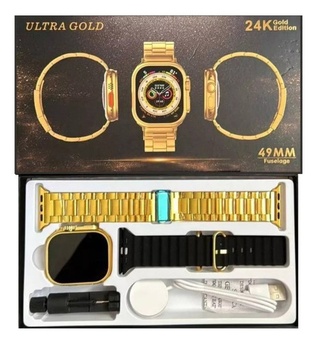 Relógio Smartwatch Gold Bw15 Ultra Max 2 Pulseira Masculino