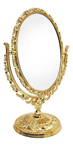 Espelho De Mesa Princesa Oval Dourado