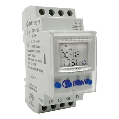 Timer Horario Baw Interruptor Temporizador Digital | Envío gratis