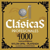 Sonatina 4000 Cuerdas Para Guitarra Clásica Nylon Opaco