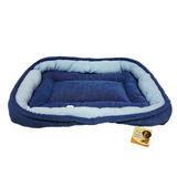 Cama Perro Gato Azul Mediana Suave 72x50x11 Económica 10104