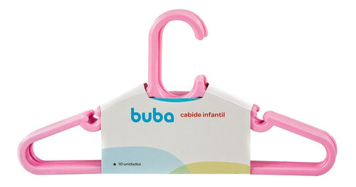 Kit 10 Cabides Infantil De Criança Rosa Azul Branco Da Buba Cor Kit Com 10 Cabides Infantil Rosa