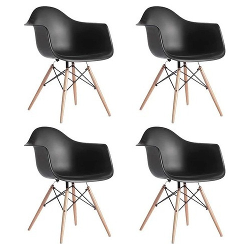 Silla Comedor Butaca Eames Pack X4 Unidades