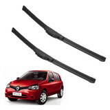 Kit 2 Escobillas Delanteras Flex Goma Clio 2 Y Mio 2000/2016