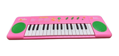 Teclado Piano Musical Infantil Com Microfone 37 Teclas Top