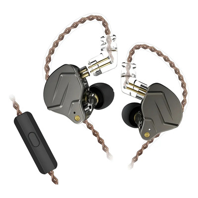 Auriculares in-ear inalámbricos KZ Auriculares con cable ZSN Pro with mic negro | Meses sin interés