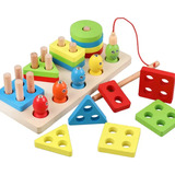 Juguete Didáctico Montessori Tablero Madera Educativo Niños