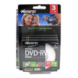 Discos Memorex 30 Min./1.4 Gb Mini Dvd-rw, 3 Piezas