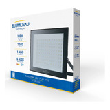 Kit 10 Refletores Led 100w Slim Ip65 Branco Frio Avant