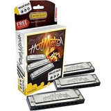Armonica Hohner Hotmetal Pack X 3  Do /  Sol /  La /