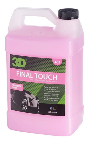 3d Final Touch Quick Detailer Limpiador Protector Galon