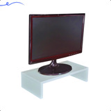 Base Suporte Ergonômico P/ Monitor Mdf Branco 40x20x10