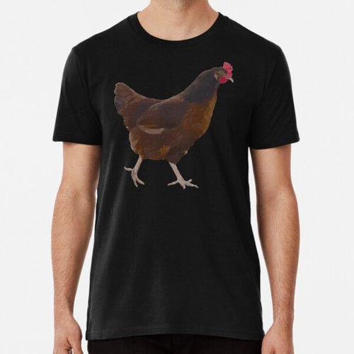 Remera Gallina Roja De Rhode Island Algodon Premium