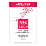 Hada Labo Tokyo Mascarilla Facial Antienvejecimiento 4 Unid Tipo De Piel Todo Tipo De Piel