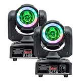 2 Mini Moving Farol Beam 60w 2in1 Effect Color Beam Led 6