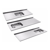 Mesada De Cocina Acero 1.40x61 Bacha Simple Johnson