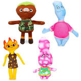 Set De 4 Peluches Elementales, Peluches Suaves Y Adorab...