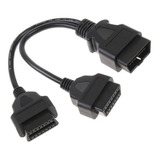 Conector Adaptador Extensión Doble 16 Pines Dual Obd2 30cm