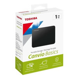 Hd Externo Toshiba Canvio Basics Hdtb410xk3aa 1tb Preto