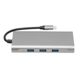 Hub Usb C 10 En 1, 1000 M, Lan Ethernet, 4k, Hdtv, Vga, 100