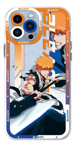 Funda Blanda Para iPhone 15, 14 Y 13, Anime, Bleach, Ichigo