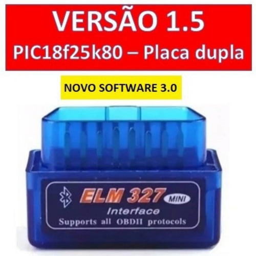 Scanner Automotivo Obd2 Bt Fiat Idea Azul