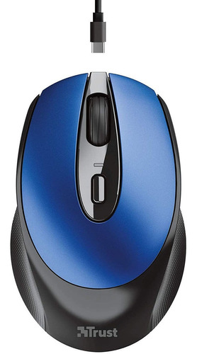 Trust Mouse Inalambrico Zaya Azul 24018