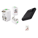 Kit De Cargador Viajero Con Power Bank 5.000mah + Obsequio