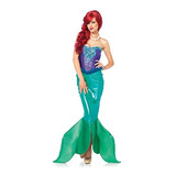 Disfraz De Sirena De Mar Profundo Para Mujer Talla M