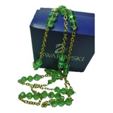 Collar Con Cristales Swarovski Verde 