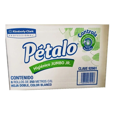 Papel Higiénico Kimberly-Clark Pétalo 6 Rollos 250m Doble Hoja Suave | Envío gratis