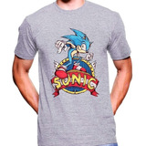 Camiseta Premium Dtg Videojuegos Estampada Sonic