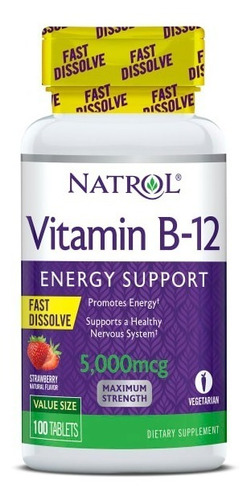 Natrol Vitamina B 12 5000mcg 100 Tabs Sfn