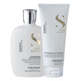  Kit Shampoo E Condicionador Alfaparf Sdl Diamond Pequeno