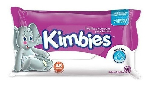 Kimbies Toallitas Húmedas Para Bebés 3 Paquetes X48 Unidades