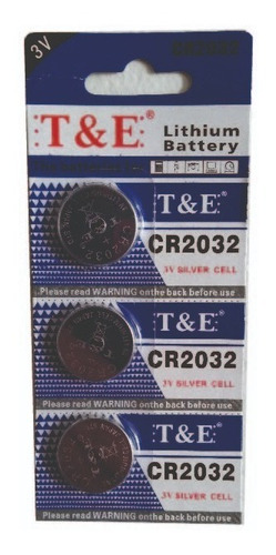 Pila Batería Lithium Cr2032 3v Pack Por 5 Unds