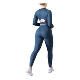 Conjunto Deportivo Leggins Top Lycra Galasport Yoga Gym Caum