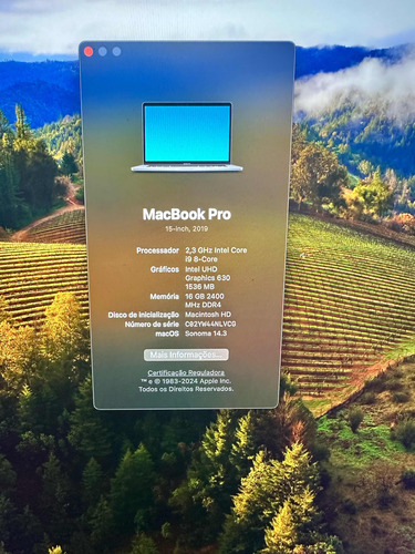 Macbook Pro 2019 I9 2.3ghz 16gb Em Perfeito Estado