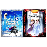 Frozen 1 Y 2 Blu-ray+dvd+cd Musica Original 